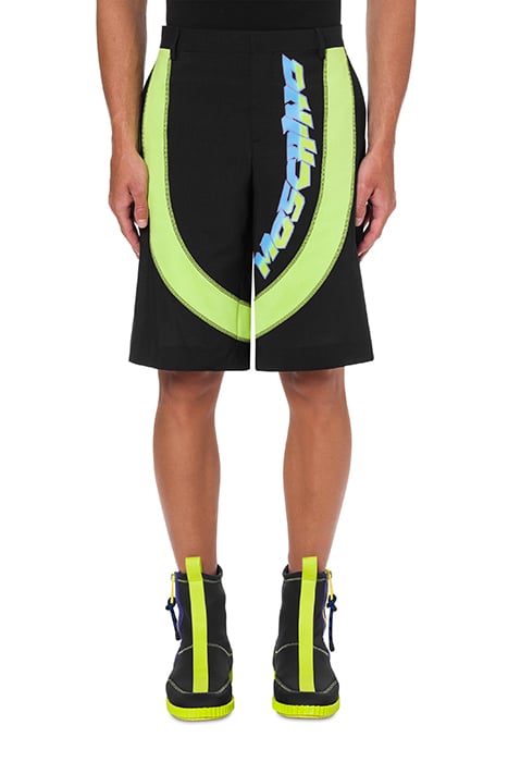 Bermuda Moschino Surf Logo in Black