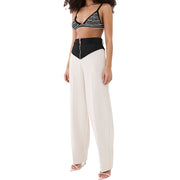 PE Nation Womens Horizon Pant in Beige