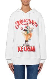 Moschino's Ice-Cream Hoodie in White
