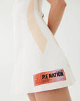 PE Nation Womens Backswing Dress in White