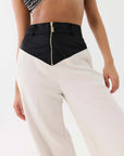 PE Nation Womens Horizon Pant in Beige