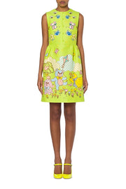 Duchess Baby Blanket Print Dress in Green
