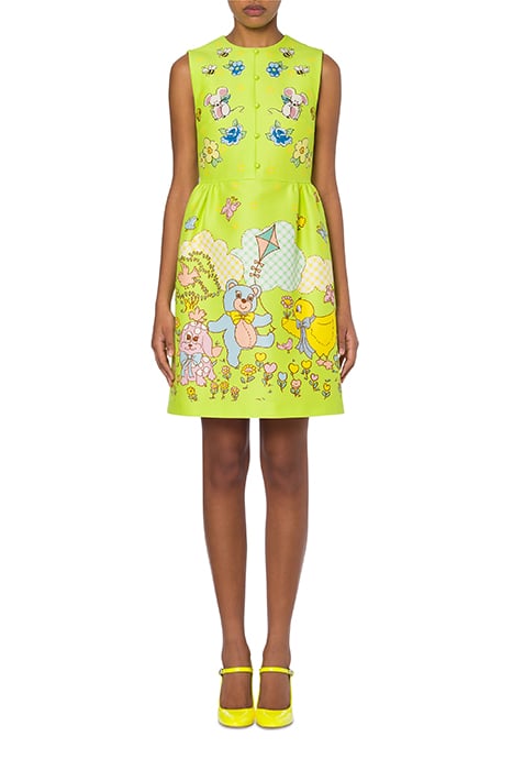 Duchess Baby Blanket Print Dress in Green