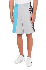 Bermuda Shorts in Stone Wash Fleece in Multicolour