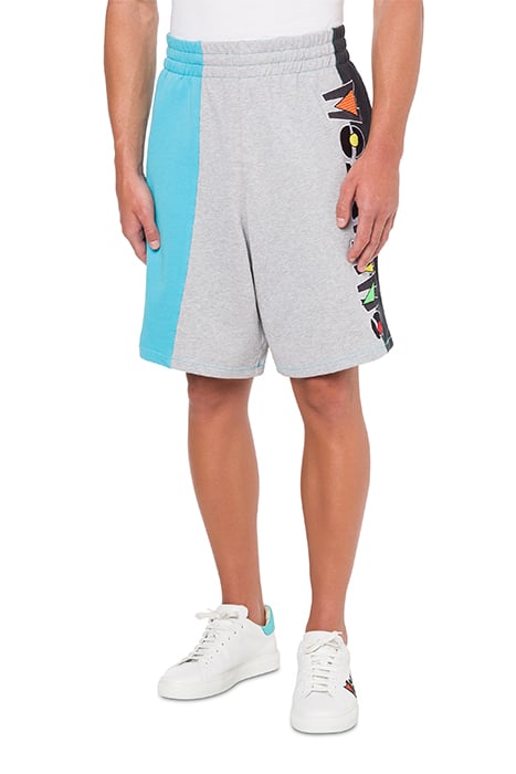Bermuda Shorts in Stone Wash Fleece in Multicolour