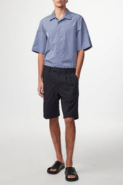 NN.07 Fritz 1062 tapered fit shorts in navy blue