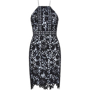 Womens Outline London Rochester Dress in Black/White