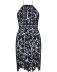 Womens Outline London Rochester Dress in Black/White