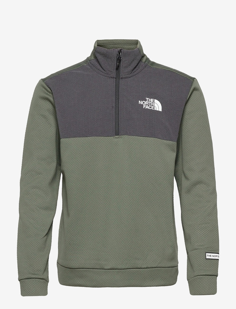 The North Face Mens Mountain Athletic 1/4 Zip in Green