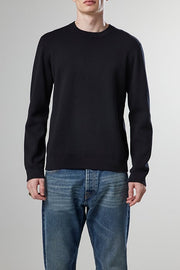 NN.07 Luis 6430 slim fit sweat crew neck pullover in black