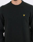 Lyle & Scott Crew Neck Lambswool Blend Jumper in Green