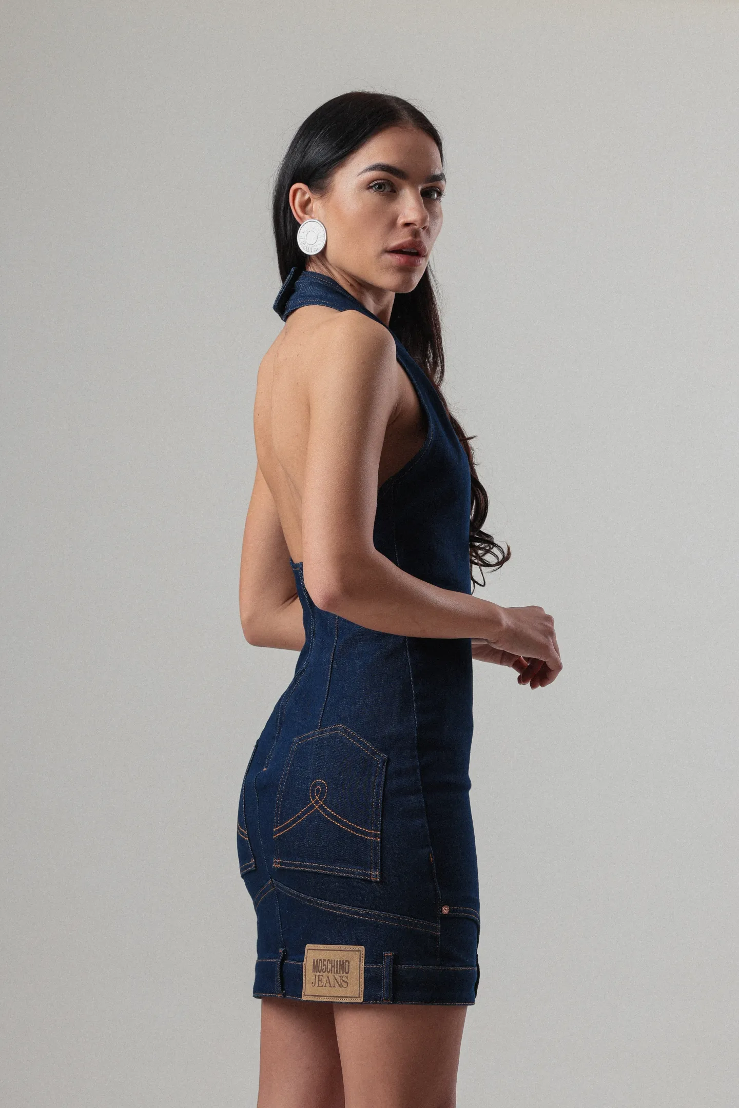 Moschino Cotton Dress in Blue