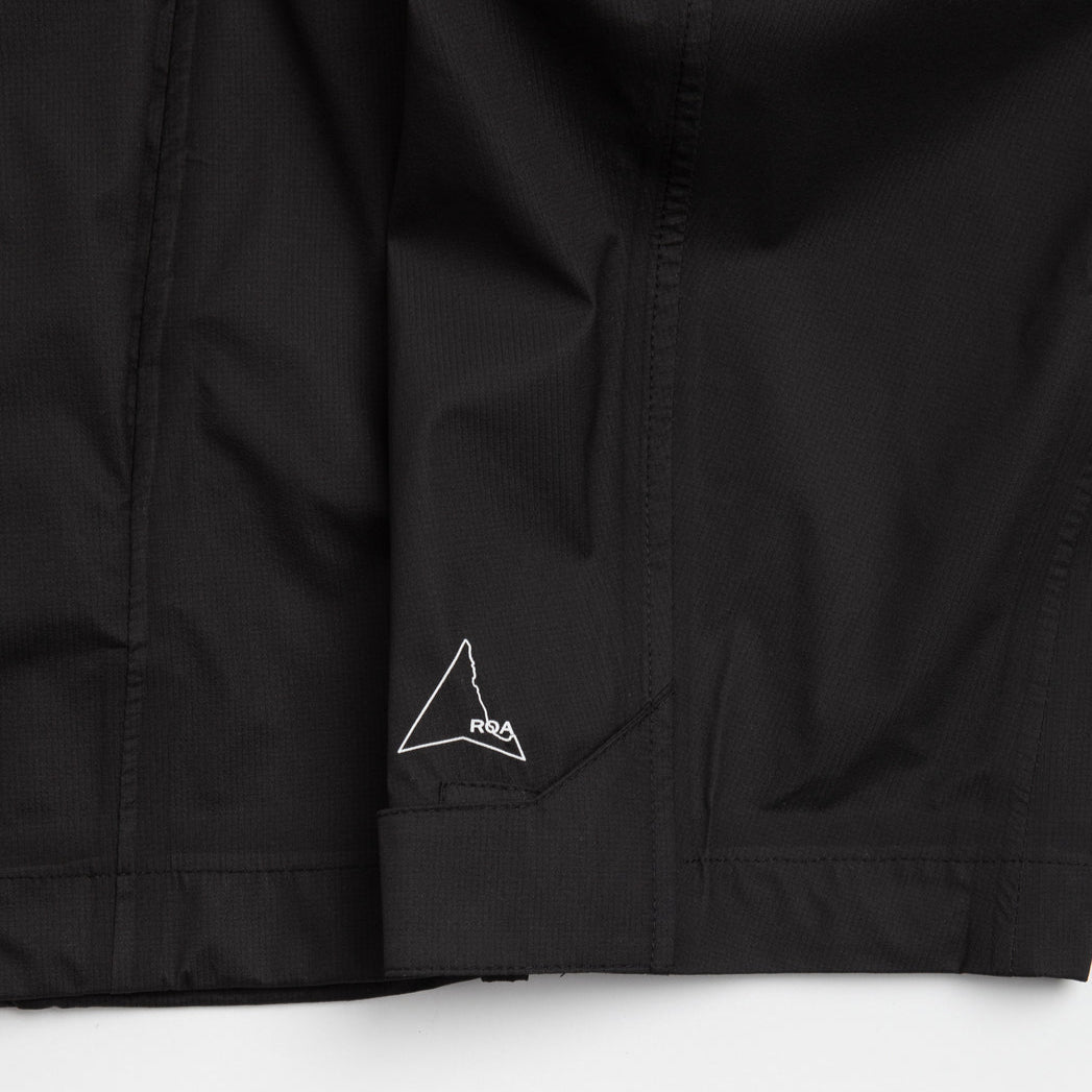 Roa Men&#39;s Black Zip Up Shirt Jacket