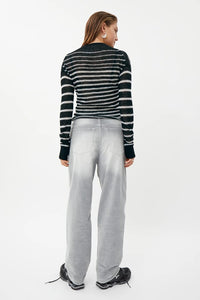 Weekday Trinity Knitted Jumper With High Neck In Black