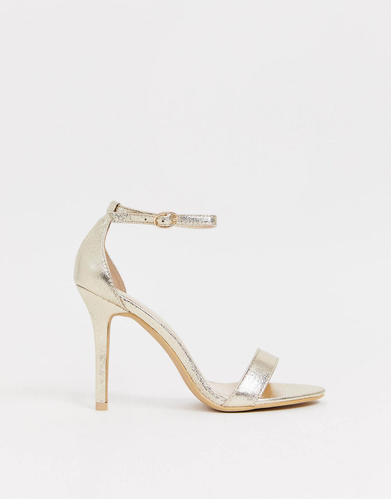 Womens Glamorous Sandals in Gold