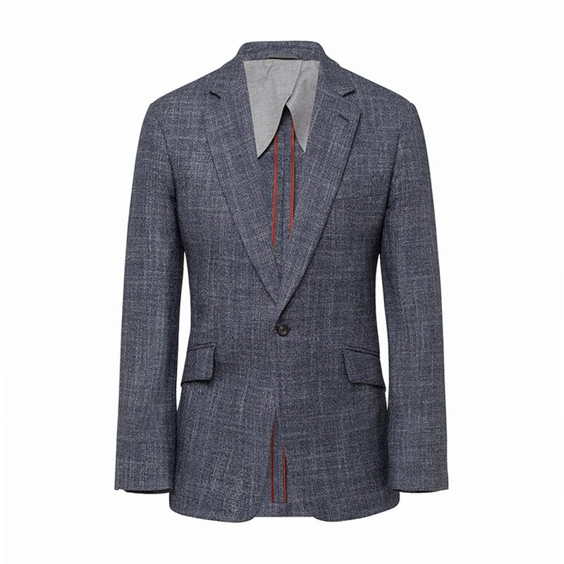 Men's Hackett, Mayfair Wool, Silk & Cashmere Texture Jacket in Grey