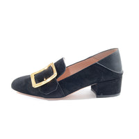 Bally Womens Slip on Heeled Loafers in Black