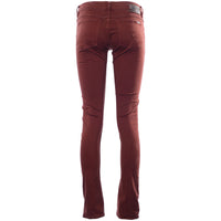 G Star Womens 3301 bordeaux Jeans in Red