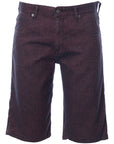 Love Moschino Mens Knee Length Shorts in Black/Burgundy