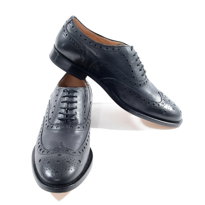 Bally Mens Lace Up Brogues in Black