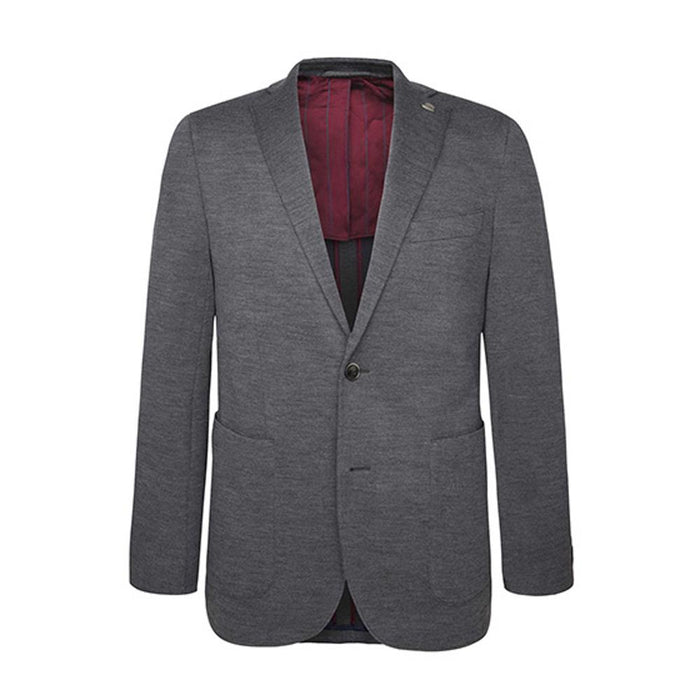 Men's Hackett, Piquet Jersey Jacket in Grey