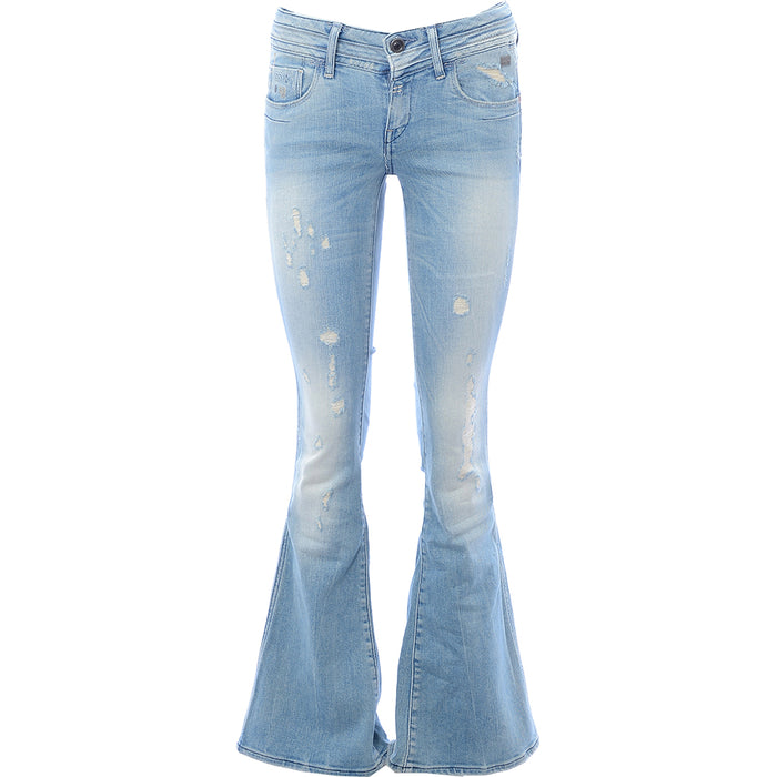 G Star Womens Heller Mid Rise Jeans in Blue