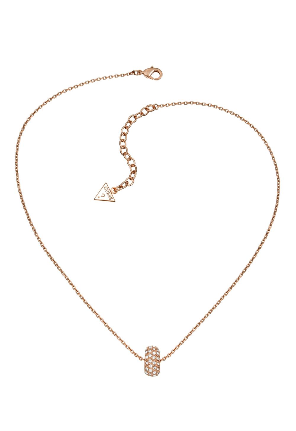 Guess ID Ladies Rose Gold Non Logo Necklace