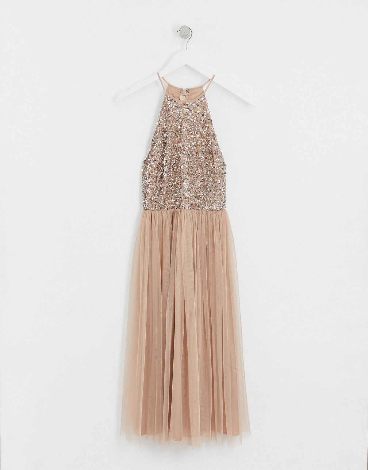 Maya bridesmaid taupe shop blush