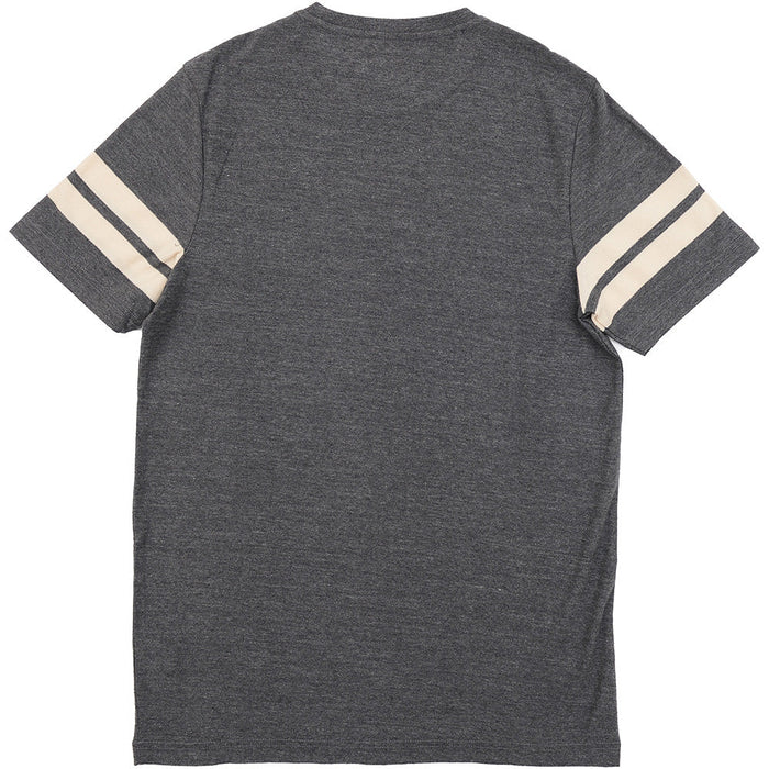 Farah Mens Grey Stareton Arm Cuff Logo T-Shirt