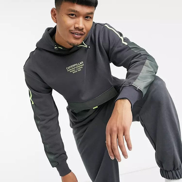 Mens Caterpillar tech pocket hoodie in black