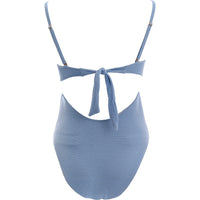 Juicy Couture Crush On You Twister Cut Out Swimsuit In Blue