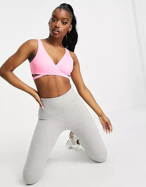 Gilly Hicks Go Cross Sports Bra In Pink