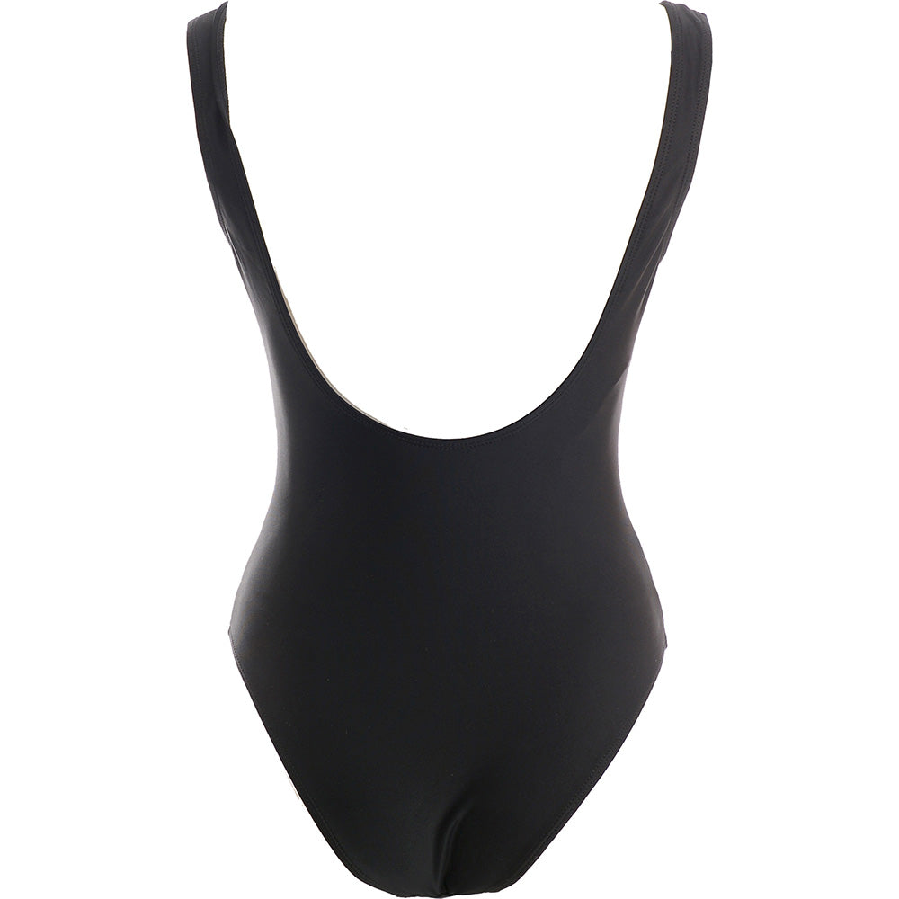 Vero Moda Plunge Swimsuit With Twist In Black