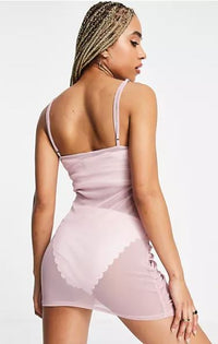 South Beach Stretch Mesh Ruched Side