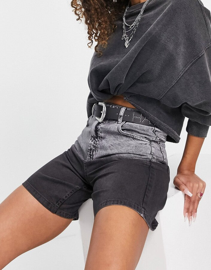 Bershka hot sale mom short