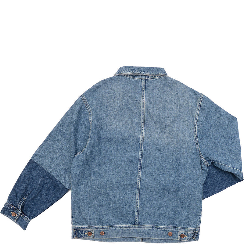 Womens Superdry Denim Worker Jacket In Blue