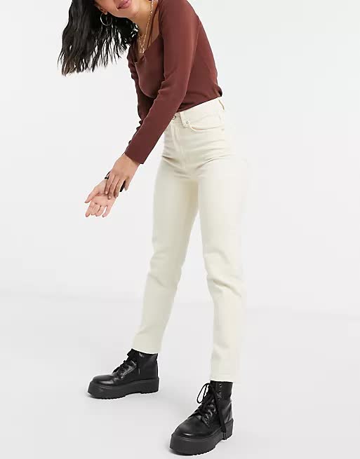 Stradivarius mom best sale fit jean