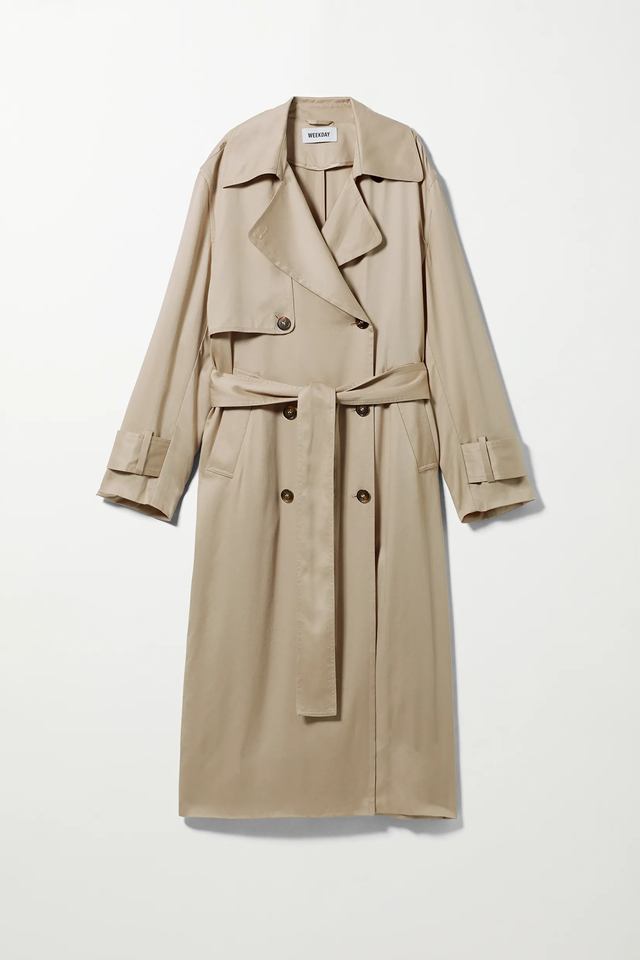 Weekday Cassidy Trench Coat In Beige
