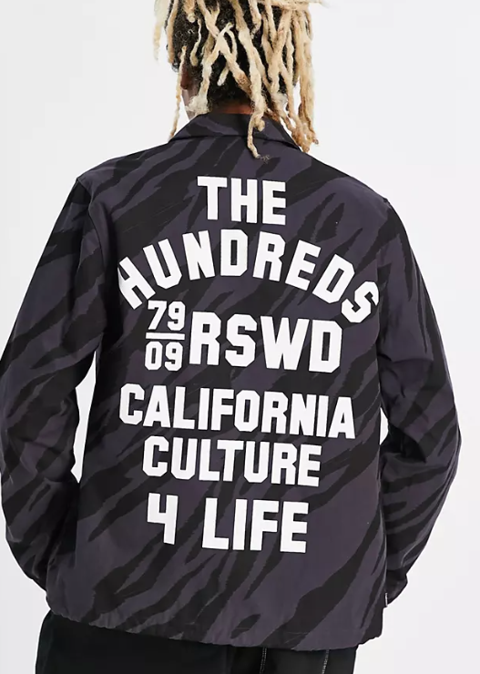The Hundreds Mens Wicked Coach Jacket In Black