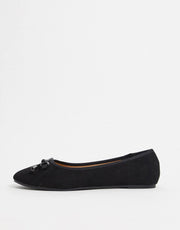Raid Womens Wide Fit Emma Ballerina Flats In Black