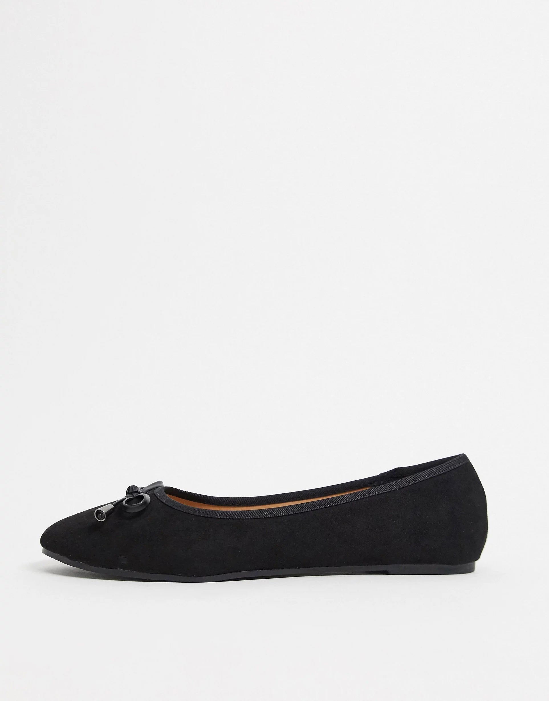 Raid Womens Wide Fit Emma Ballerina Flats In Black