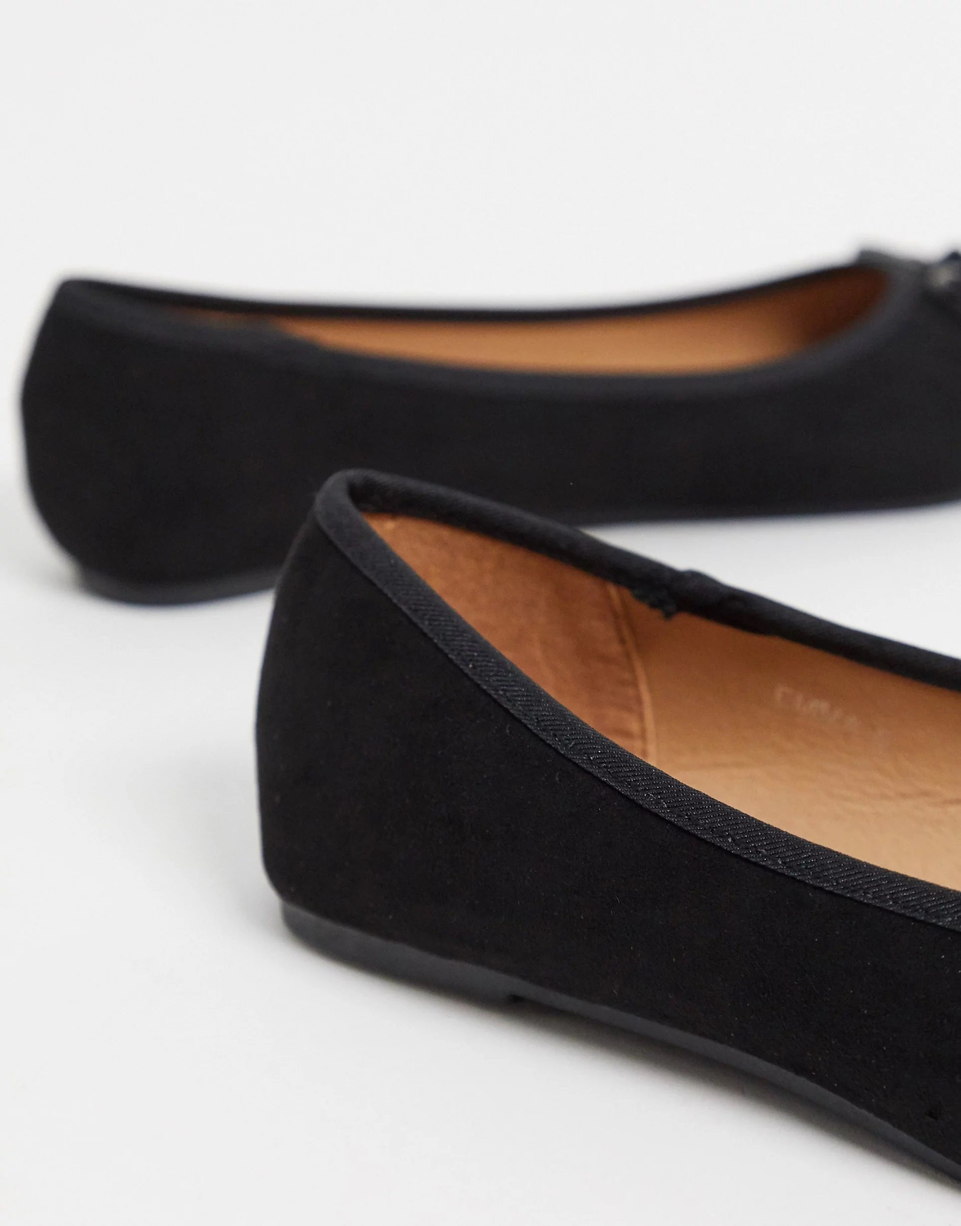 Raid Womens Wide Fit Emma Ballerina Flats In Black