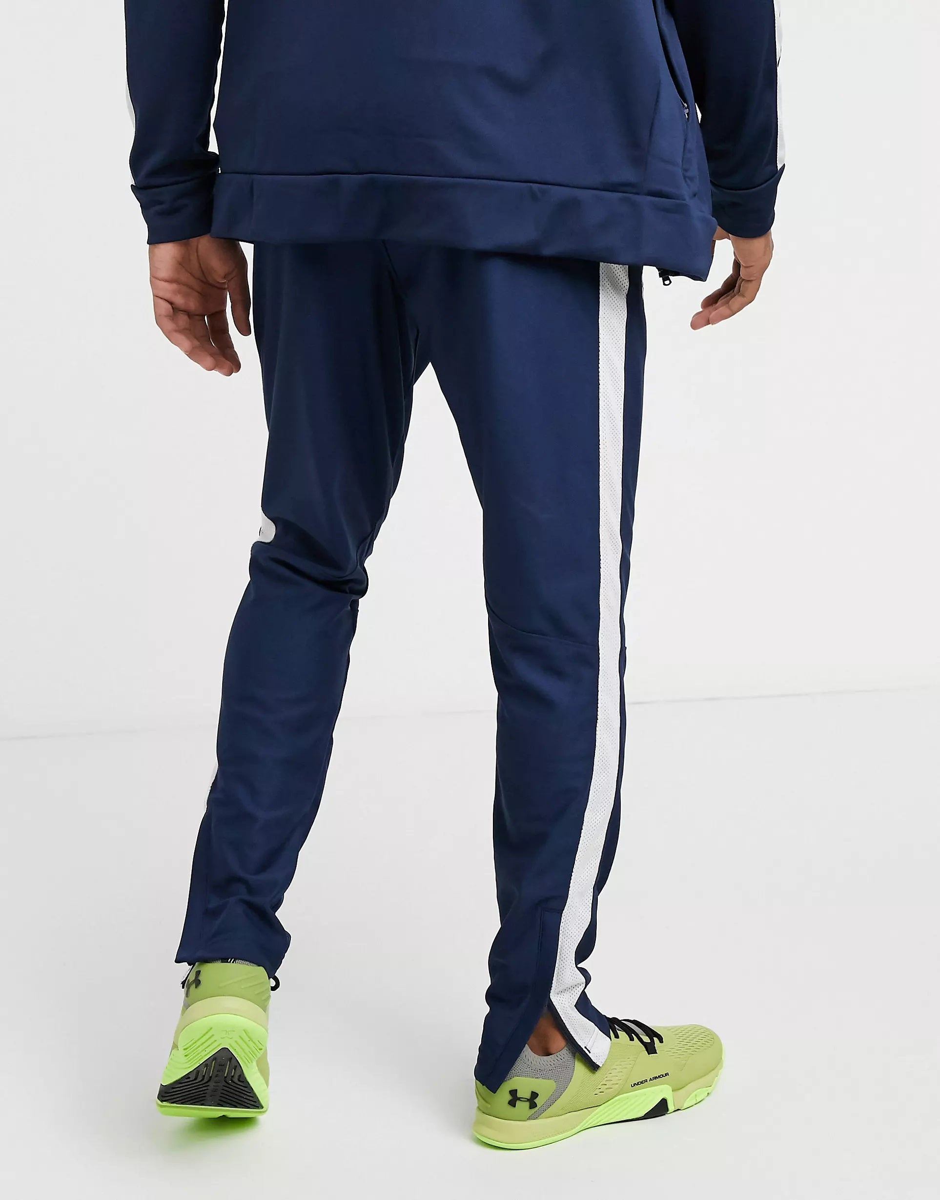 Under Armour Mens Sportstyle Pique Track Pants In Navy