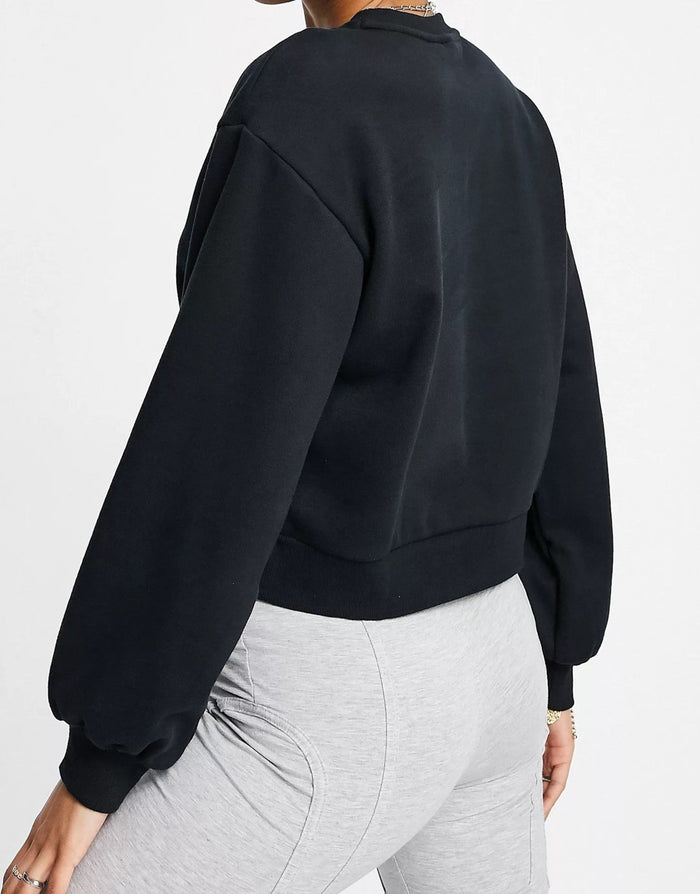 Puma Womens Classics Bell Sleeve Sweatshirt In Black