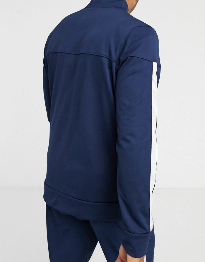 Under Armour Mens Sportstyle Pique Track Jacket In Navy
