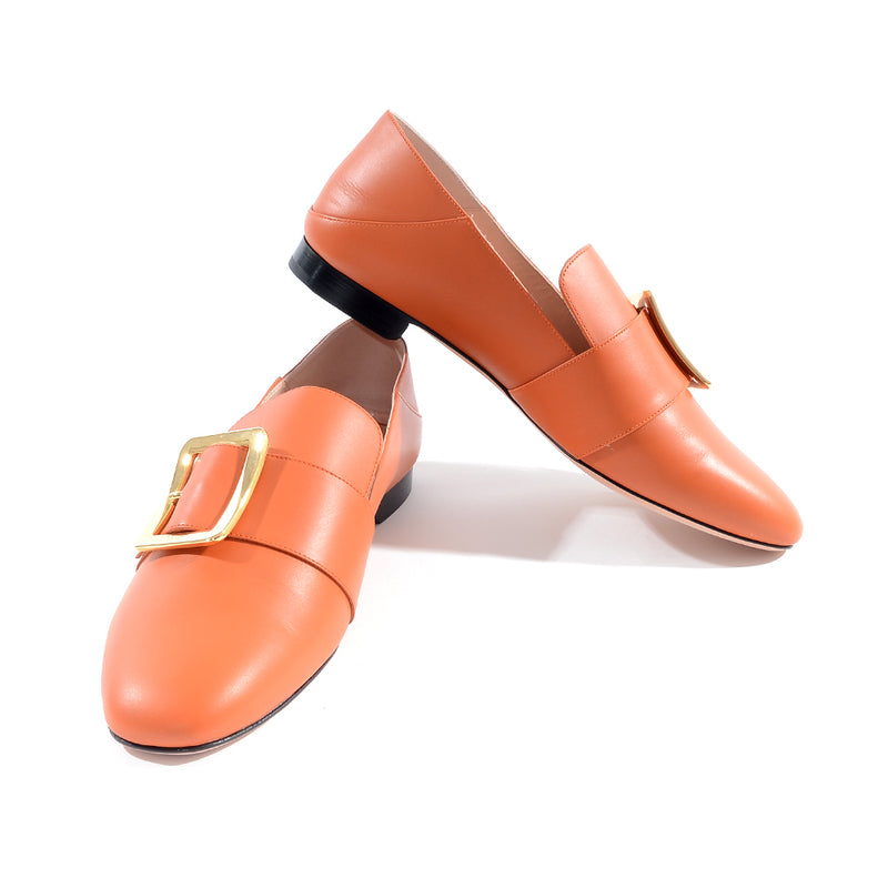 Bally Womens Slip on Smart Shoes in Orange