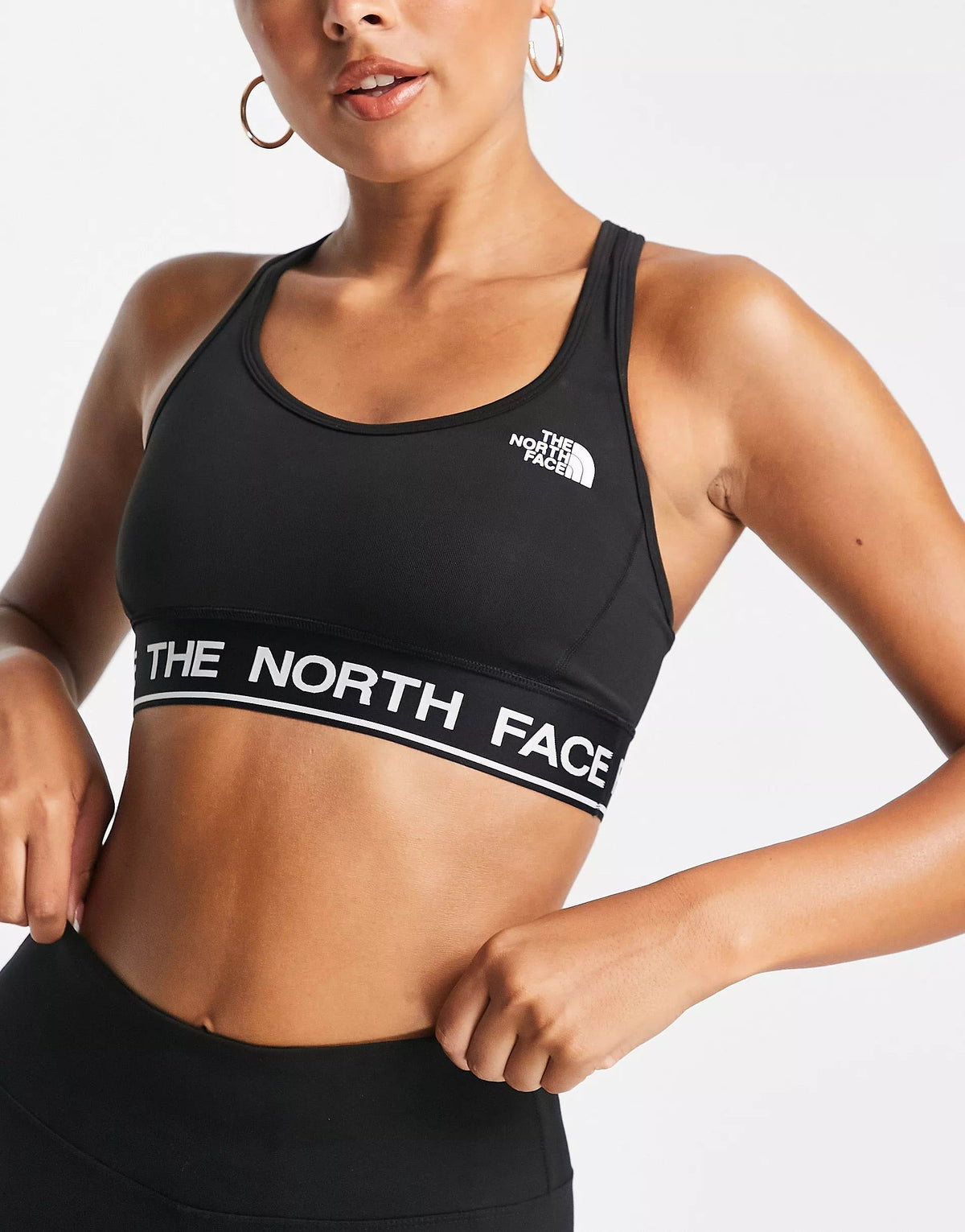 The North Face Womens Training Tech Medium Support Sports Bra in Black