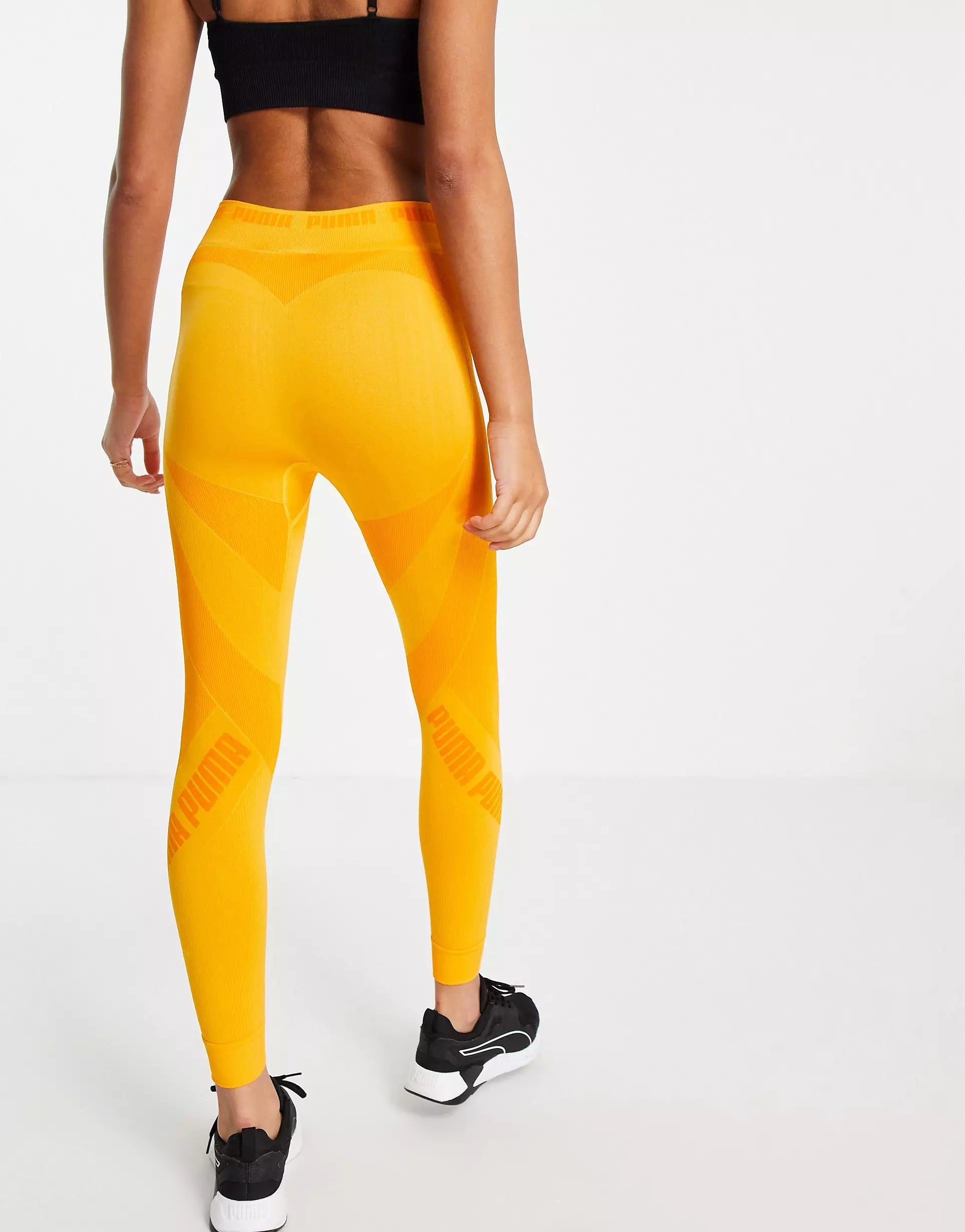 Yellow store puma leggings