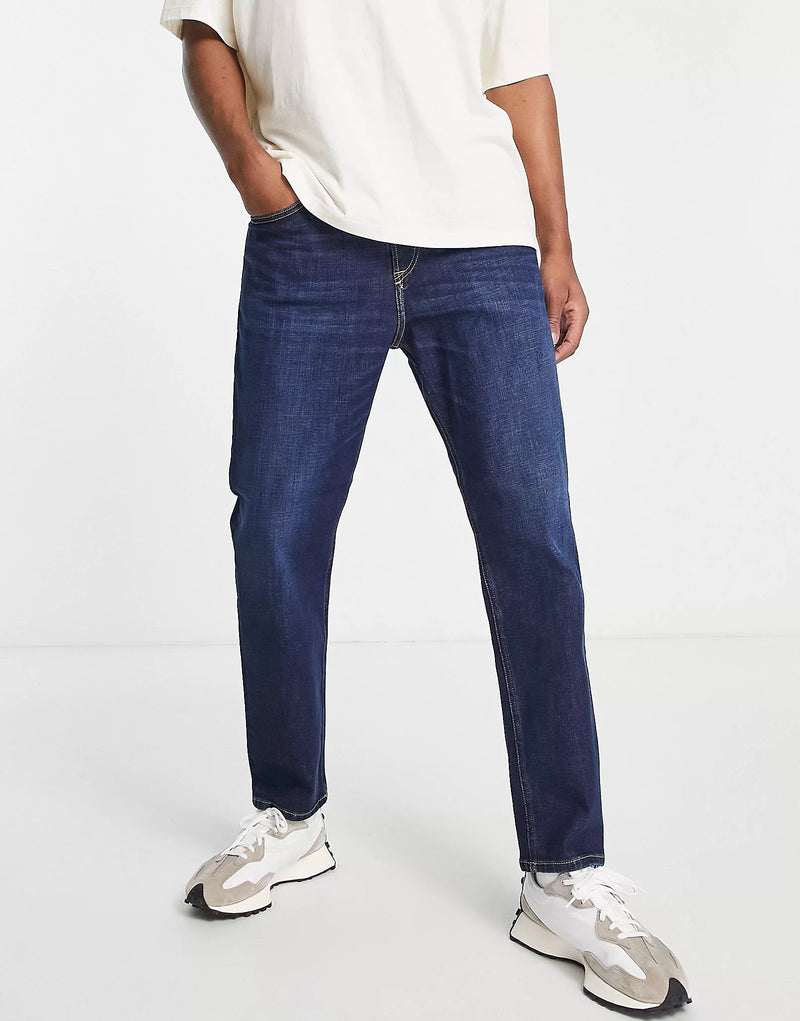 Diesel Mens D-Fining Tapered Jeans In Dark Wash