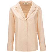 Bally Womens Button Up Shirt in Beige